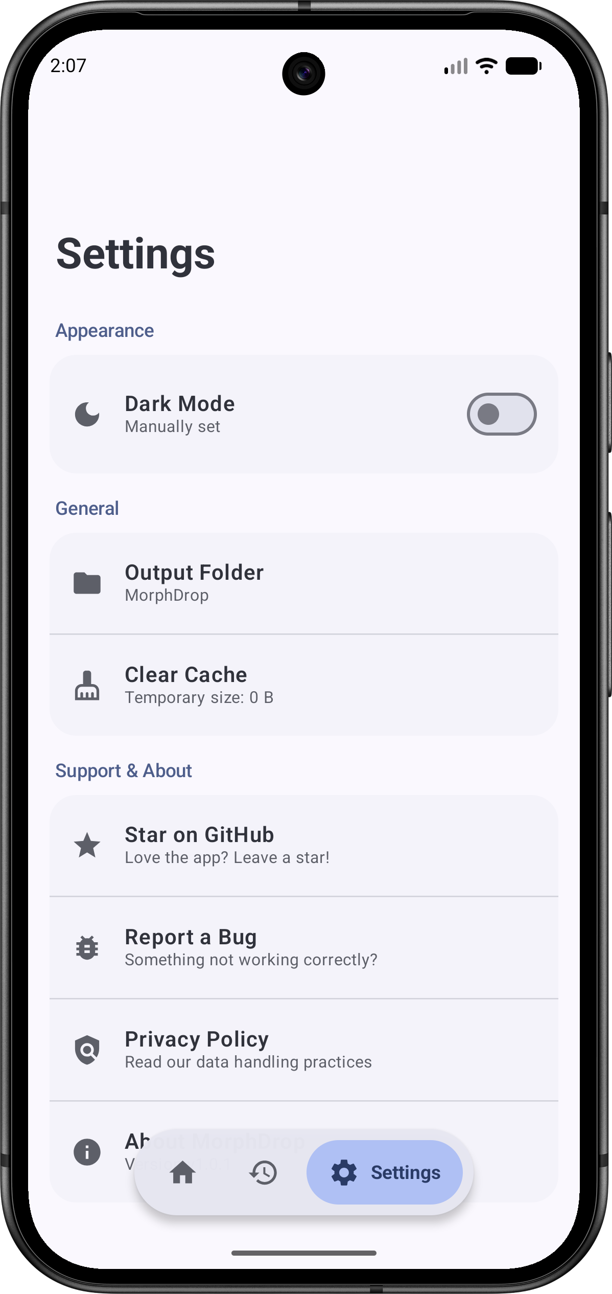 Settings & Themes